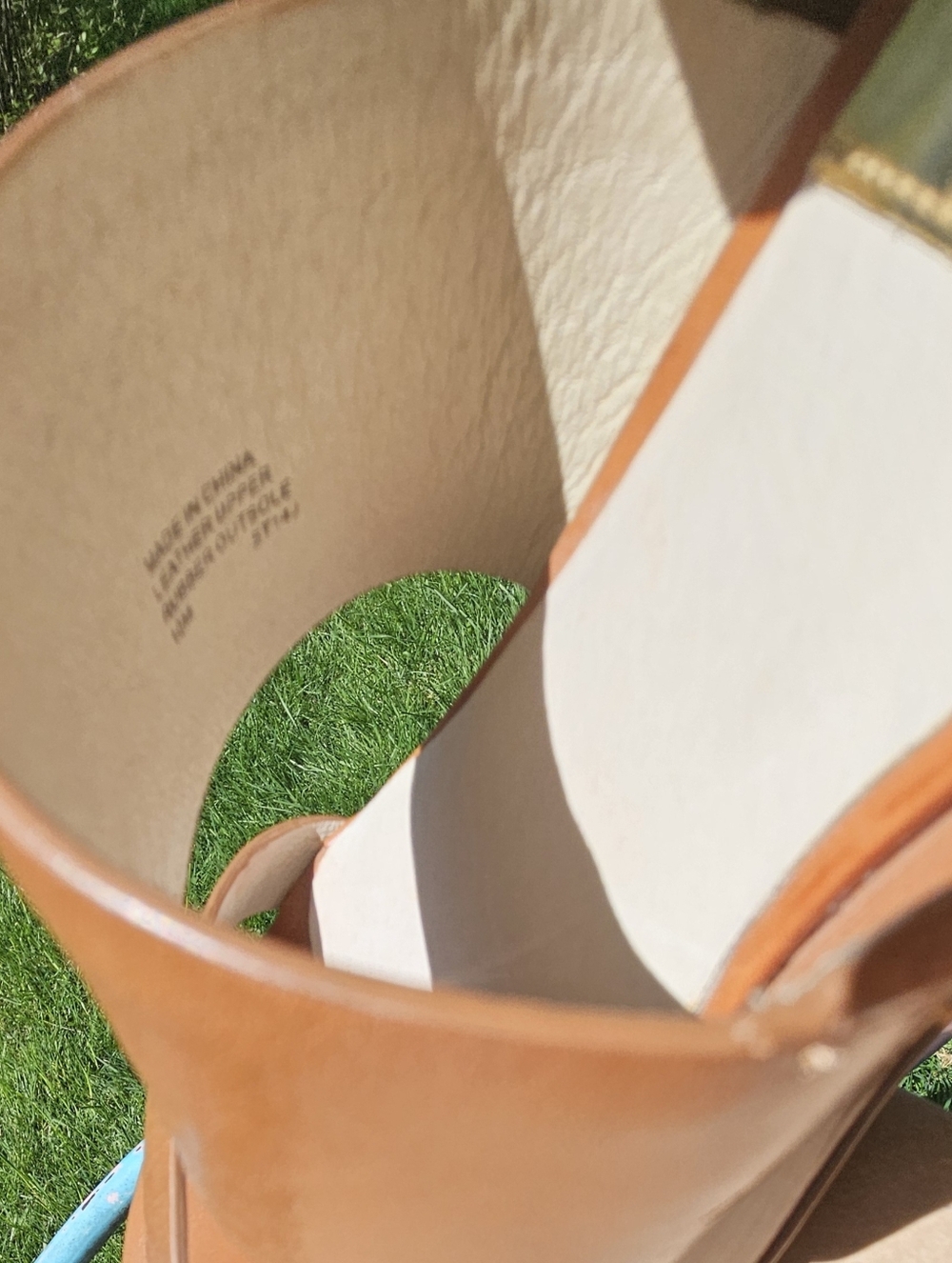 Michael Kors Tan Leather Platform Wedge Sandals - Picture 6 of 6